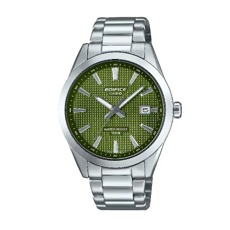 Edifice Elegant Plane Green Dial Men's Watch- EFV-160D-3AV